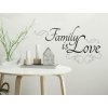 Self-adhesive Wall Sign FAMILY IS LOVE