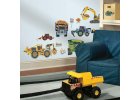 Self-adhesive cars, excavators or rockets not only for a boy's room