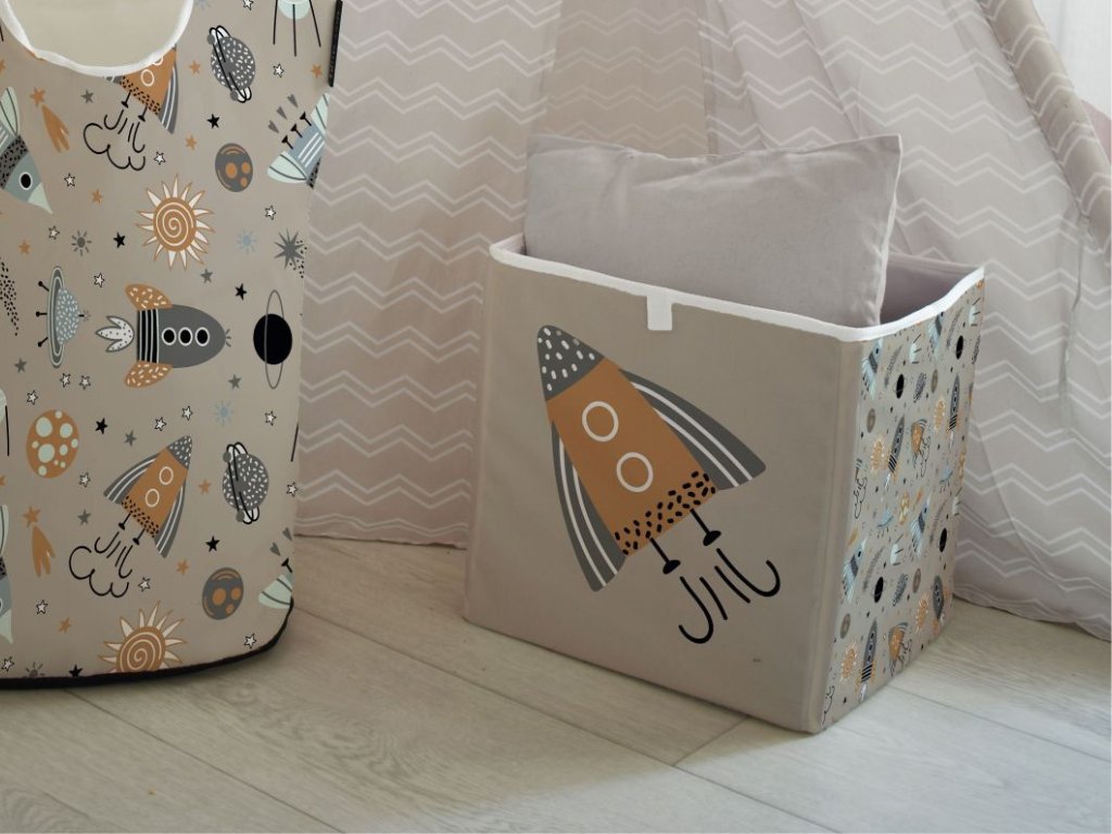 Fabric storage basket for children's room SPACE