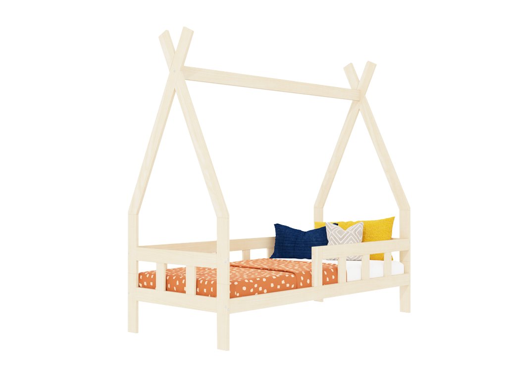 11840 children s teepee bed fence made of wood with two sidewalls