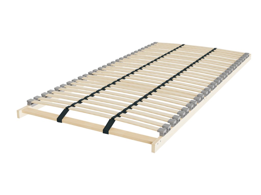 Bed slatted slats in the frame