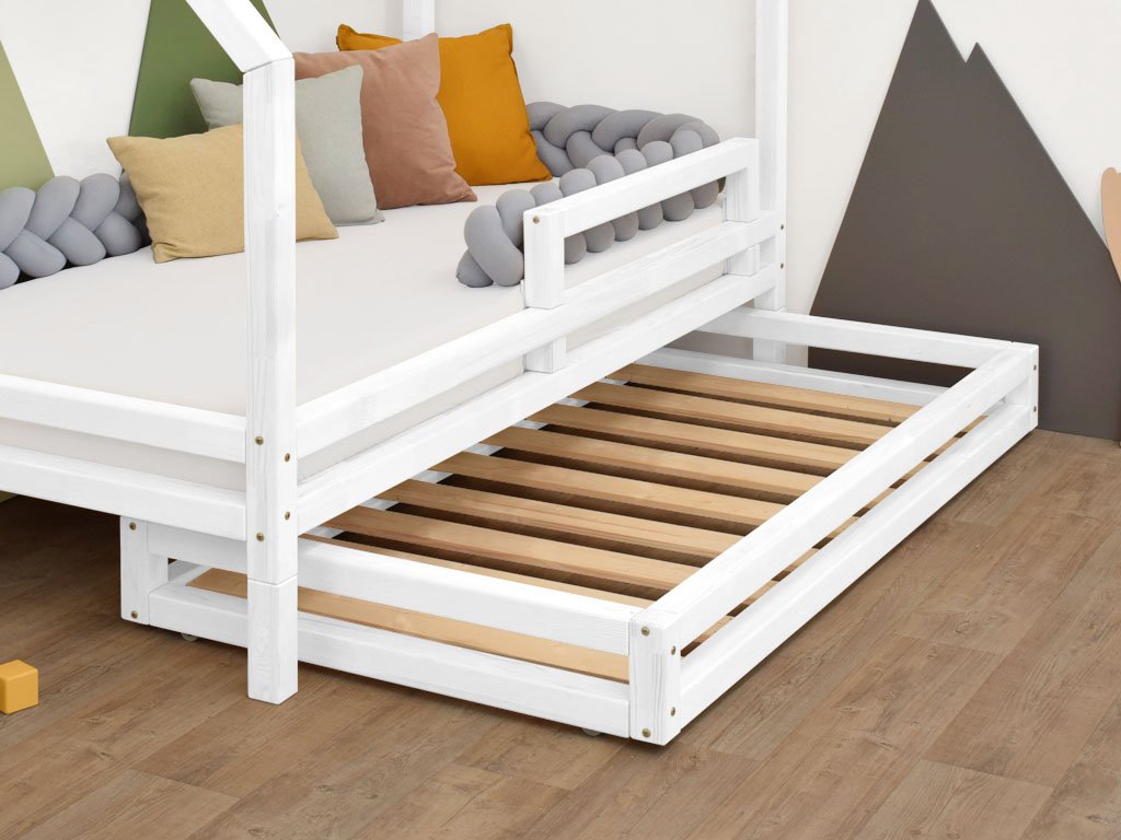 Wooden Storage Drawer Under The Bed 2in1, Wooden Bed Frame With Drawers Underneath