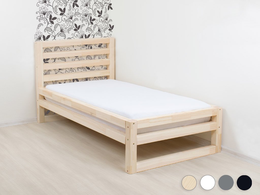 Wooden Single Bed DELUXE with Headboard