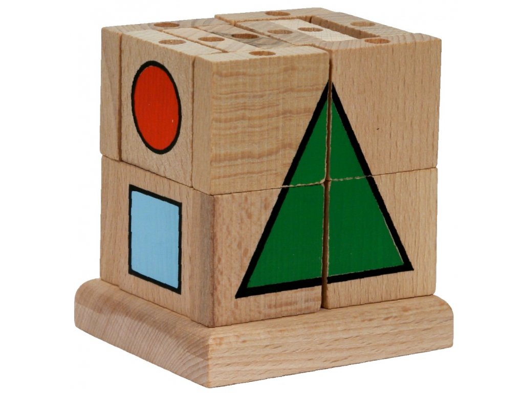 Didactic folding cube GEOMETRY for smaller children