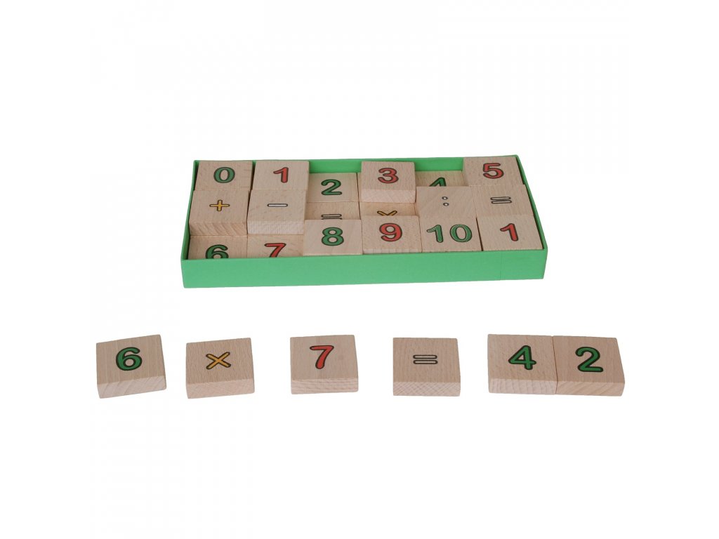 Teaching aid SMALL MATHEMATICS for teaching numbers and basic numbers