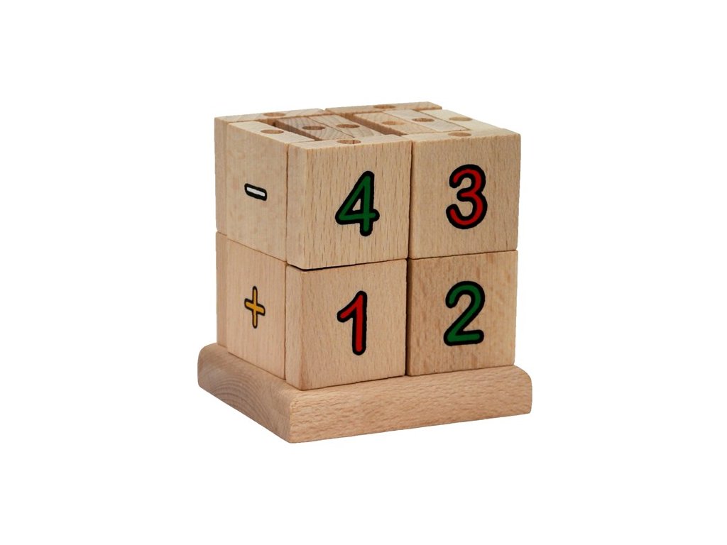 Folding cube MATHEMATICS for teaching numbers and basic numbers