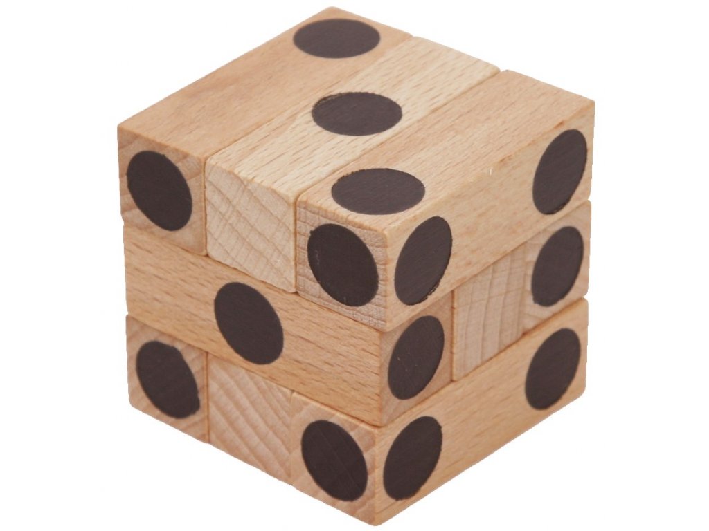 Educational puzzle cube CUBE with numbers