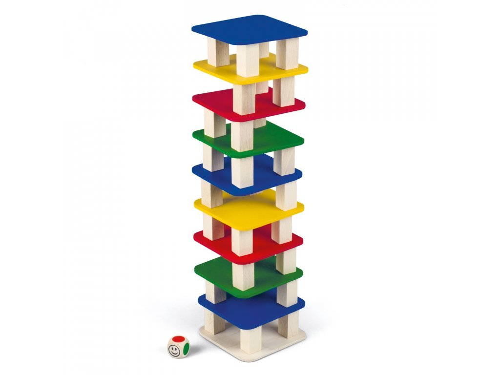 Table building block for multiplayer TOWER with a dice