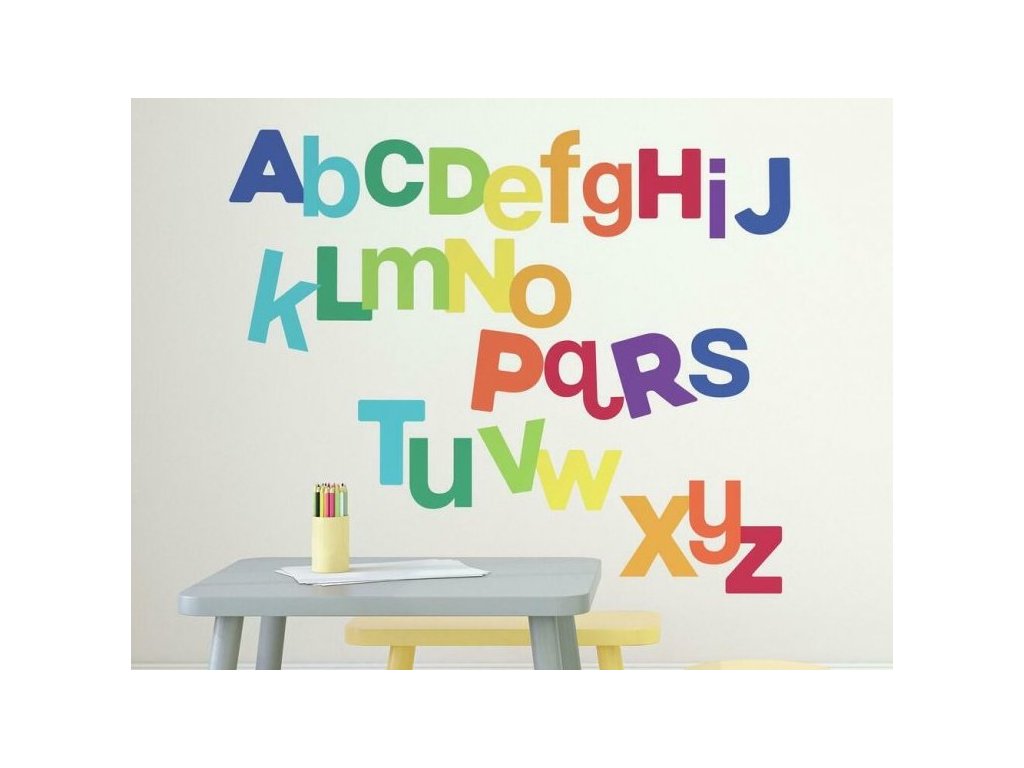 ALPHABET Wall Stickers for Children's Rooms