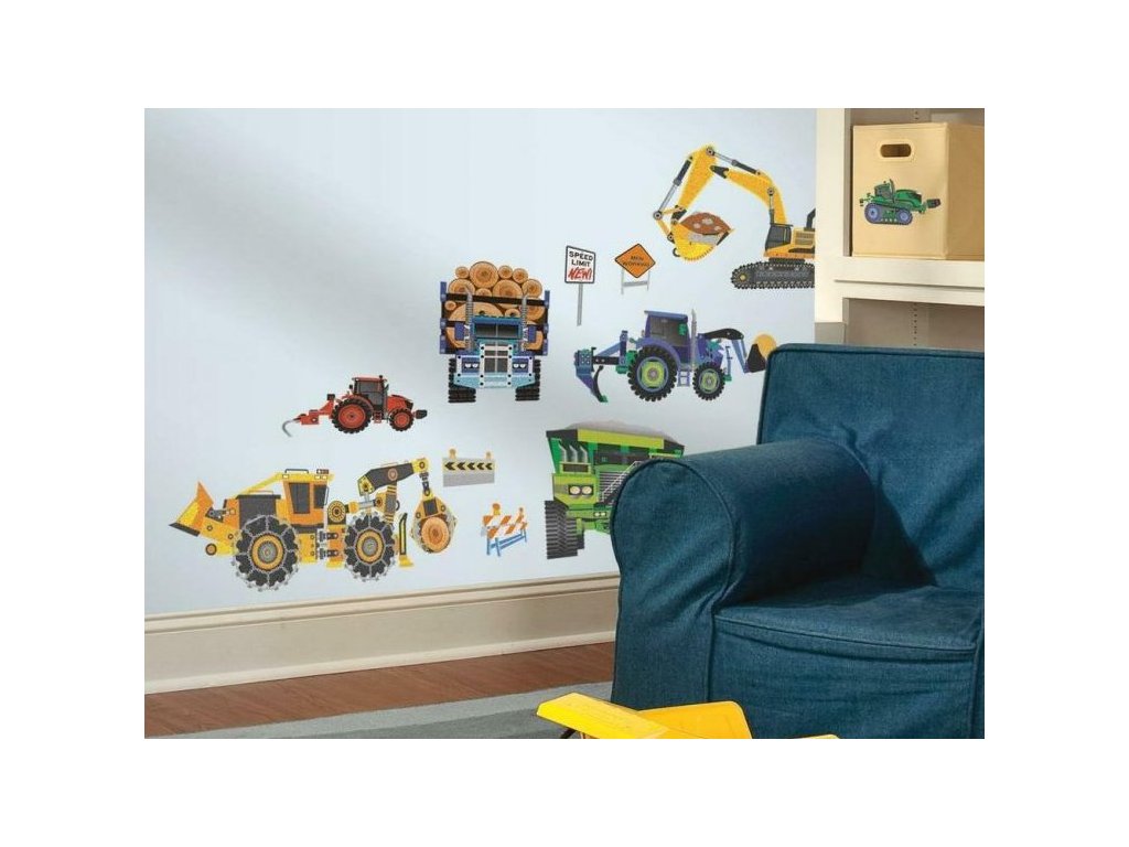 Wall Stickers EXCAVATORS for the Boy's Room
