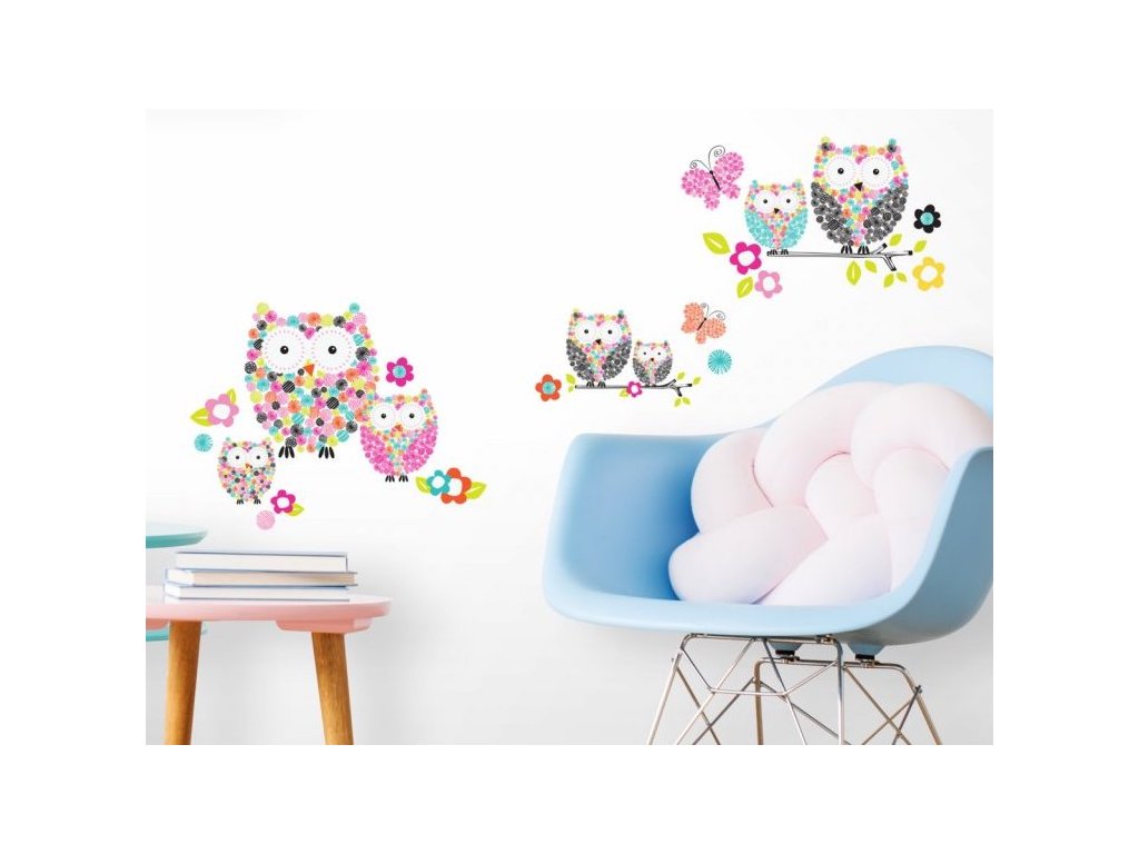 Wall Stickers with Animal Motive OWLS
