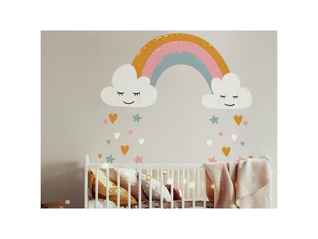 Wall Stickers RAINBOW with clouds