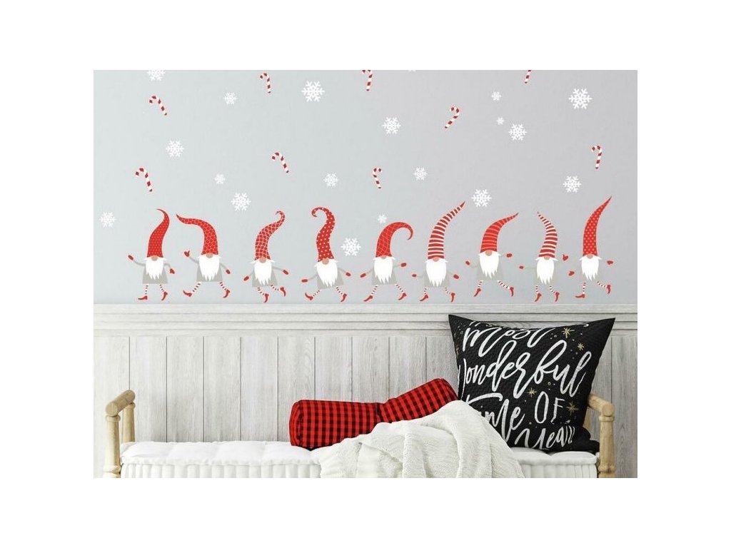 Wall Stickers with a Christmas motive DWARVES