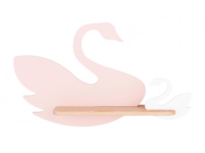 LED wall lamp with shelf for children's room SWAN