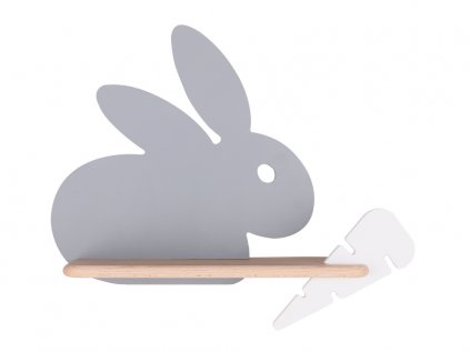 LED children's lamp with a shelf on the wall RABBIT