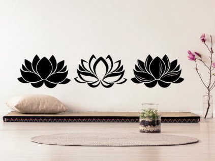 Wall sticker with LOTUS FLOWER motif introduction
