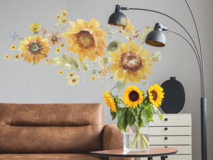 Floral sticker on the wall SUNFLOWER introduction