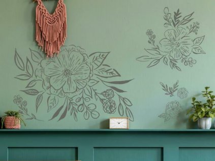 Cartoon wall sticker FLOWERS introduction