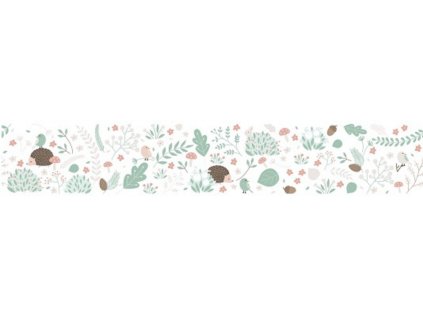Washable children's border FOREST FRIENDS on the wall