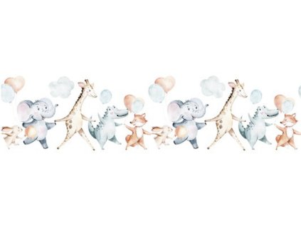 Children's wall burgundy watercolor BALONY