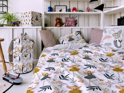 Cotton children's bed linnen FAIRIES not only for girls