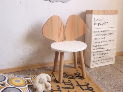 Wooden high chair with ears MOUSE