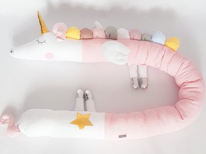 Cotton colored protector for baby bed UNICORN