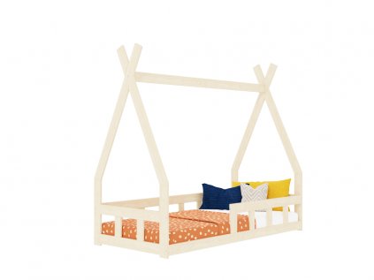 11837 low house bed fence in the shape of teepee with two sidewalls
