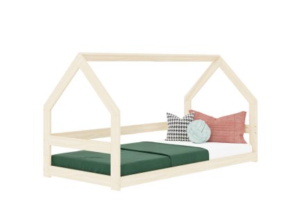 11849 low house bed safe made of wood with bed guard