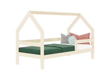 11861 children s wooden house bed safe with two bed guards