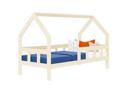 11870 children s house bed fence made of wood with two sidewalls