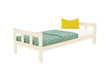 11897 single bed with headboards fence made of wood