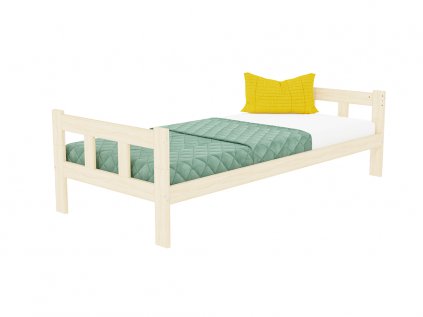 11897 single bed with headboards fence made of wood
