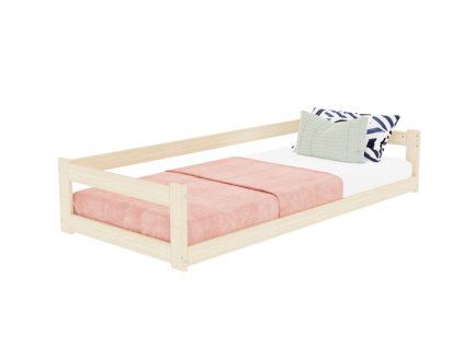 11906 low wooden single bed safe with bed guard