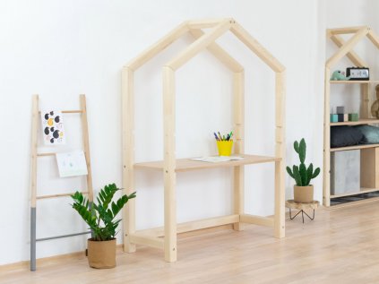 Wooden House Table STOLLY for Children Natural
