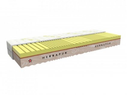 Health mattress HERBAPUR® ESENCE with a memory foam containing camomile and agave