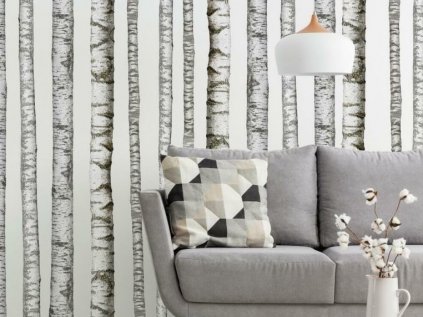 Wall Stickers with a Pattern of BIRCH Trees