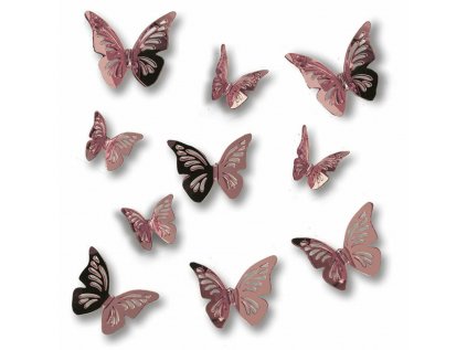 3D Wall Stickers Pink BUTTERFLIES