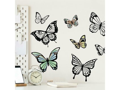Wall Stickers BUTTERFLIES for Coloring