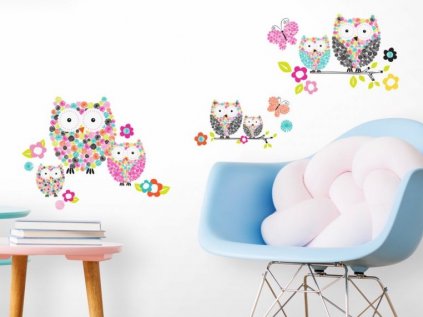 Wall Stickers with Animal Motive OWLS