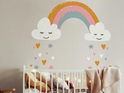 Wall Stickers RAINBOW with clouds