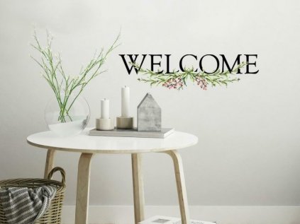 Adhesive Label on the Wall WELCOME