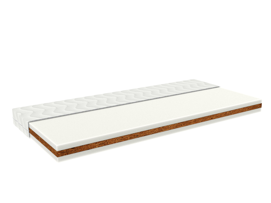 Baby cot mattress COCO 60 cm x 120 cm with coconut fibres