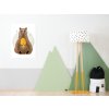 Painting on canvas on the wall in the children's room BEAR