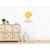 Painting on canvas on the wall SUN