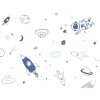 Children's wall wallpaper made of COSMONAUTS vinyl
