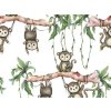 Playful wallpapers of MONKEY in the children's room