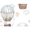 Children's wall wallpaper watercolor BALLOONS