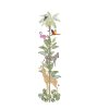 Washable children's wallpaper meter TROPICAL ANIMALS on the wall
