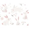 Children's vinyl wallpaper RABBITS on the wall